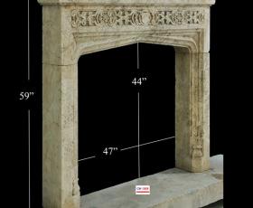 french limestone fireplace mantle canada