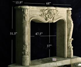 modern limestone fireplace mantel vancoover canada