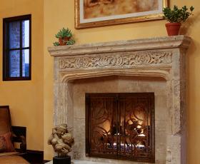 antique reclaimed french limestone fireplace mantel united kingdom