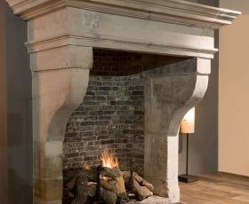 antique reclaimed french limestone fireplace mantel america