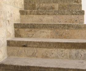 hand carved reclaimed limestone butcher blocks stair steps flooring canada usa america mexico france canne saint tropez united kingdom